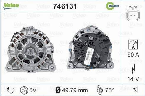 Valeo 746131 - Laturi inparts.fi