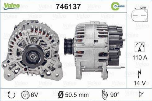 Valeo 746137 - Laturi inparts.fi