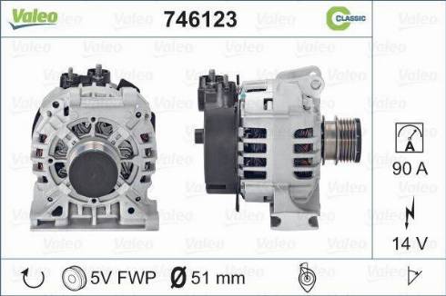 Valeo 746123 - Laturi inparts.fi