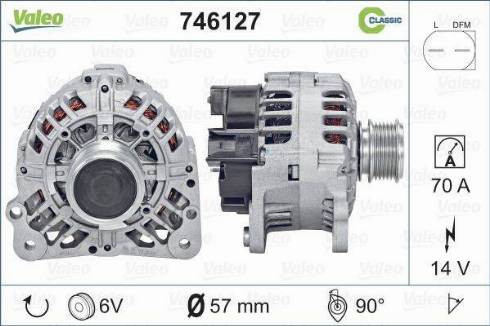 Valeo 746127 - Laturi inparts.fi