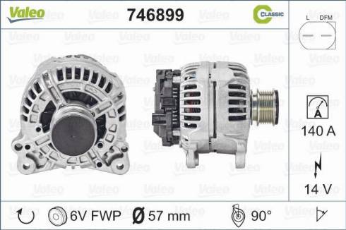 Valeo 746899 - Laturi inparts.fi