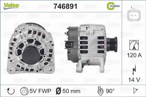 Valeo 746891 - Laturi inparts.fi