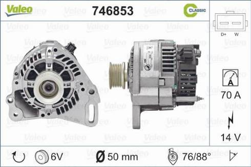 Valeo 746853 - Laturi inparts.fi