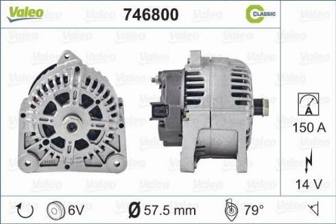 Valeo 746800 - Laturi inparts.fi