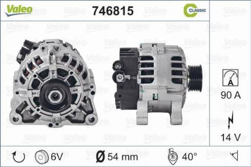 Valeo 746815 - Laturi inparts.fi