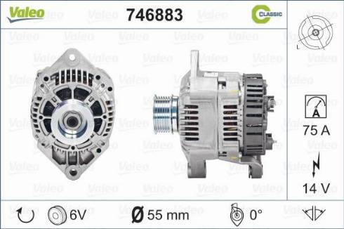 Valeo 746883 - Laturi inparts.fi