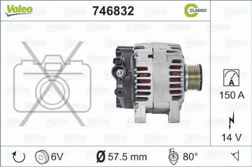 Valeo 746832 - Laturi inparts.fi