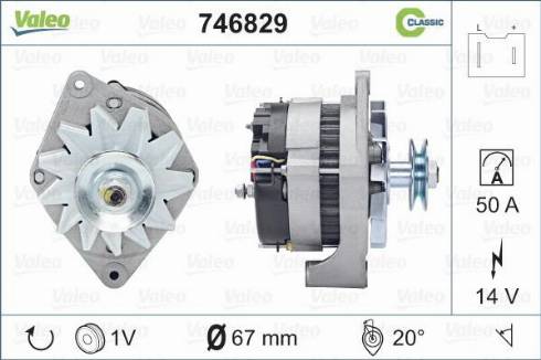 Valeo 746829 - Laturi inparts.fi