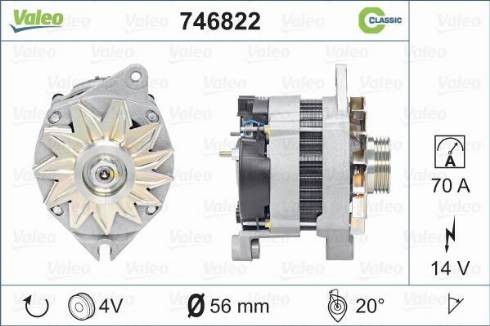 Valeo 746822 - Laturi inparts.fi