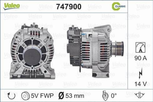 Valeo 747900 - Laturi inparts.fi