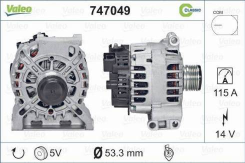 Valeo 747049 - Laturi inparts.fi