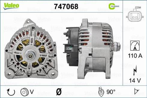 Valeo 747068 - Laturi inparts.fi