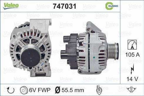 Valeo 747031 - Laturi inparts.fi