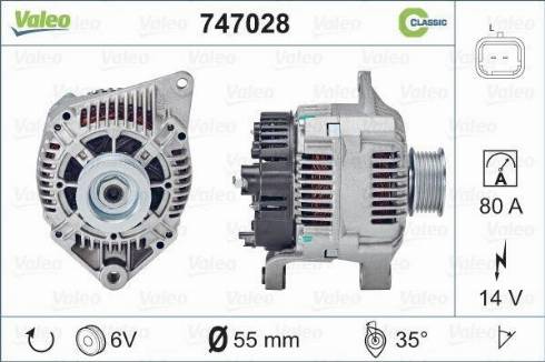 Valeo 747028 - Laturi inparts.fi