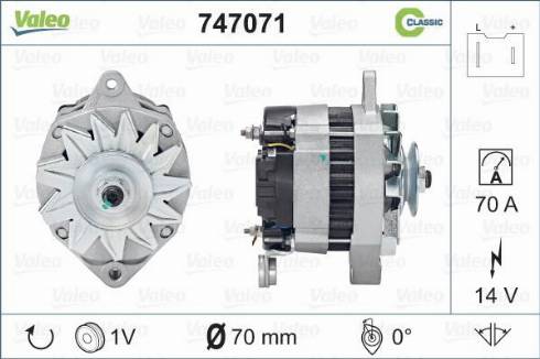 Valeo 747071 - Laturi inparts.fi