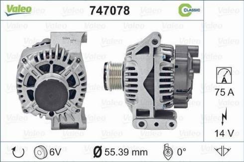 Valeo 747078 - Laturi inparts.fi