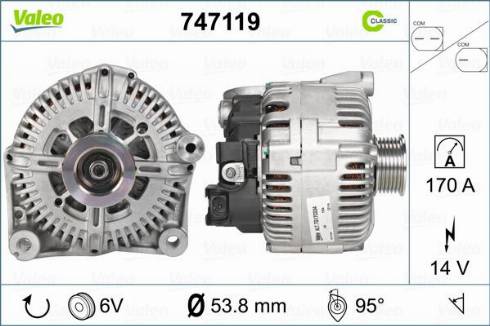 Valeo 747119 - Laturi inparts.fi