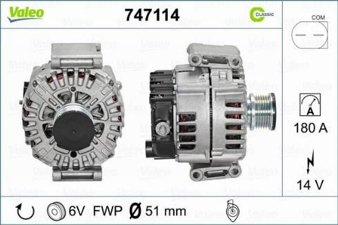 Valeo 747114 - Laturi inparts.fi