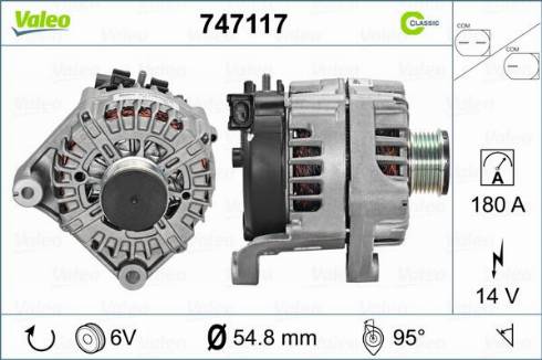 Valeo 747117 - Laturi inparts.fi