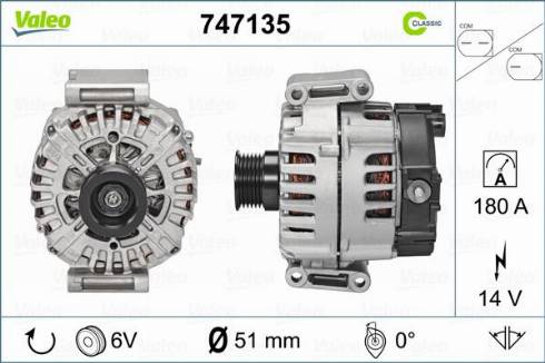 Valeo 747135 - Laturi inparts.fi