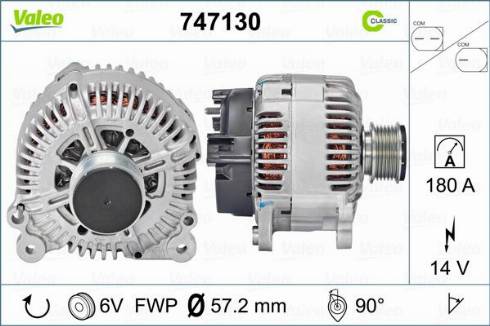 Valeo 747130 - Laturi inparts.fi