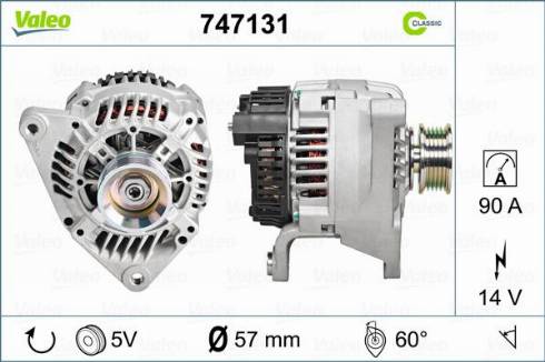 Valeo 747131 - Laturi inparts.fi