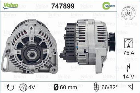 Valeo 747899 - Laturi inparts.fi