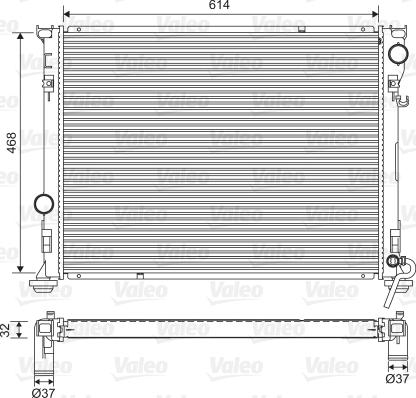 Valeo 701562 - Jäähdytin,moottorin jäähdytys inparts.fi