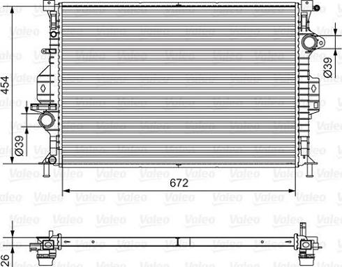 Valeo 701536 - Jäähdytin,moottorin jäähdytys inparts.fi