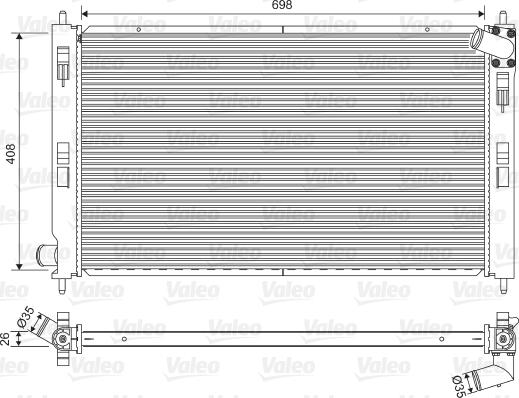 Valeo 701577 - Jäähdytin,moottorin jäähdytys inparts.fi