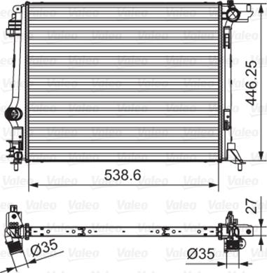 Valeo 701662 - Jäähdytin,moottorin jäähdytys inparts.fi