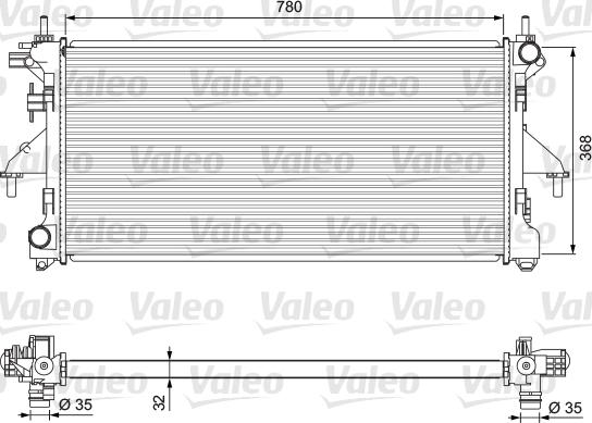 Valeo 701727 - Jäähdytin,moottorin jäähdytys inparts.fi