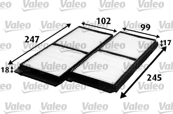 Valeo 715642 - Suodatin, sisäilma inparts.fi