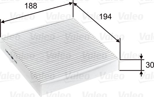 Valeo 715755 - Suodatin, sisäilma inparts.fi