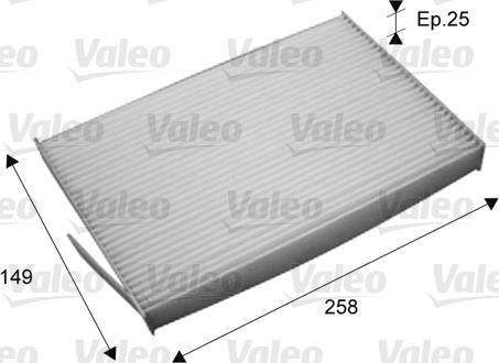 Valeo 715709 - Suodatin, sisäilma inparts.fi