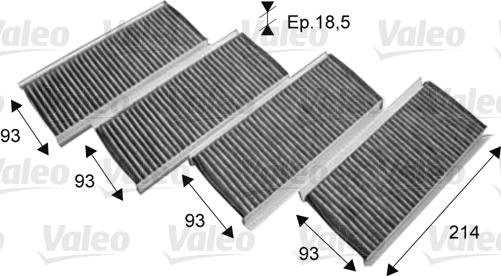 Valeo 715712 - Suodatin, sisäilma inparts.fi