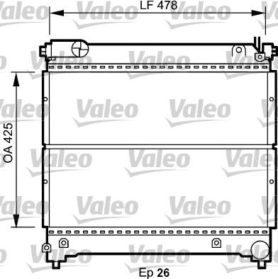 Valeo 734918 - Jäähdytin,moottorin jäähdytys inparts.fi