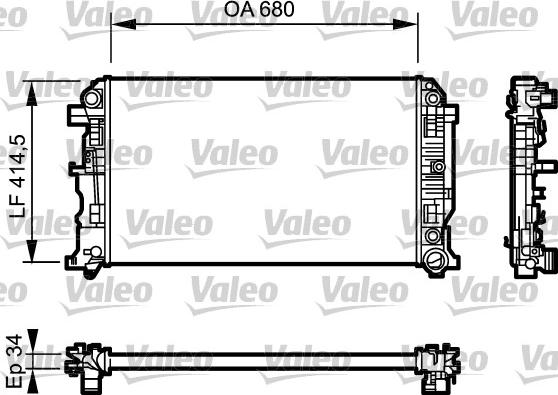 Valeo 734929 - Jäähdytin,moottorin jäähdytys inparts.fi