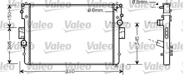 Valeo 734448 - Jäähdytin,moottorin jäähdytys inparts.fi