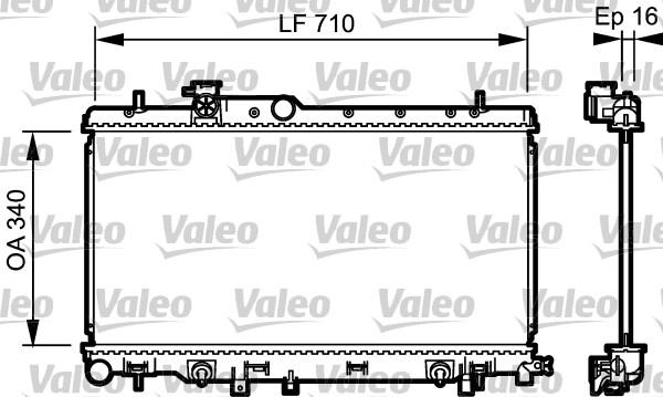 Valeo 734465 - Jäähdytin,moottorin jäähdytys inparts.fi