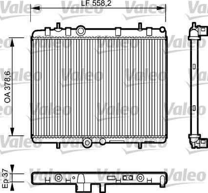 Valeo 734463 - Jäähdytin,moottorin jäähdytys inparts.fi