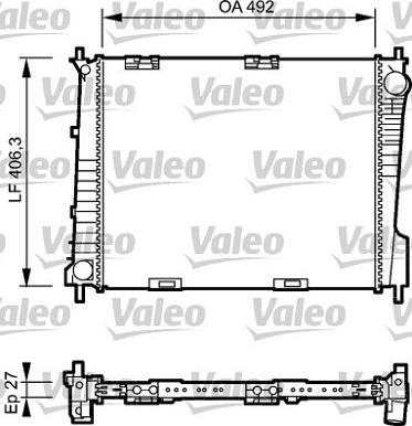 Valeo 734462 - Jäähdytin,moottorin jäähdytys inparts.fi