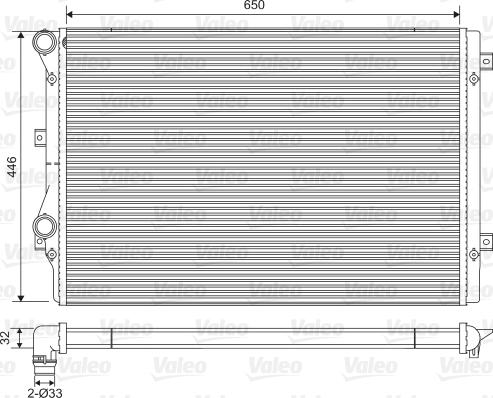 Valeo 734413 - Jäähdytin,moottorin jäähdytys inparts.fi