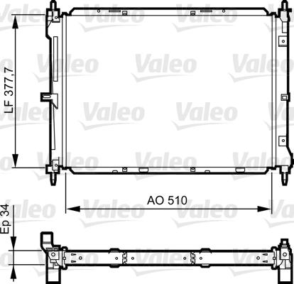 Valeo 734436 - Jäähdytin,moottorin jäähdytys inparts.fi