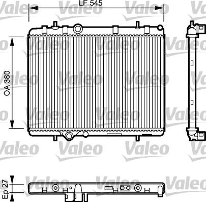 Valeo 734423 - Jäähdytin,moottorin jäähdytys inparts.fi