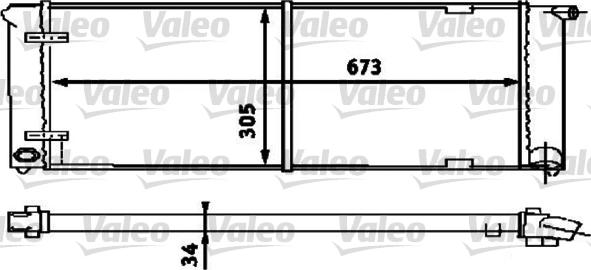 Valeo 734586 - Jäähdytin,moottorin jäähdytys inparts.fi