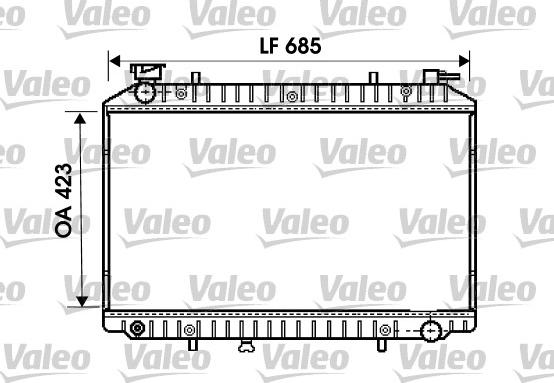 Valeo 734671 - Jäähdytin,moottorin jäähdytys inparts.fi