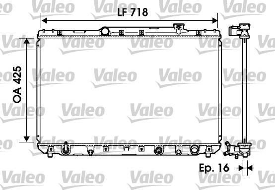 Valeo 734193 - Jäähdytin,moottorin jäähdytys inparts.fi