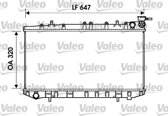 Valeo 734155 - Jäähdytin,moottorin jäähdytys inparts.fi