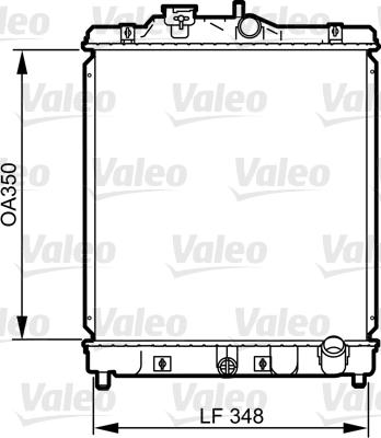 Valeo 734117 - Jäähdytin,moottorin jäähdytys inparts.fi